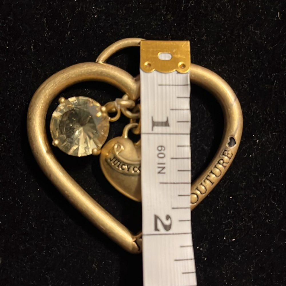 Juicy Couture Gold Heart Charm with Crystal Accent - Picture 17 of 17